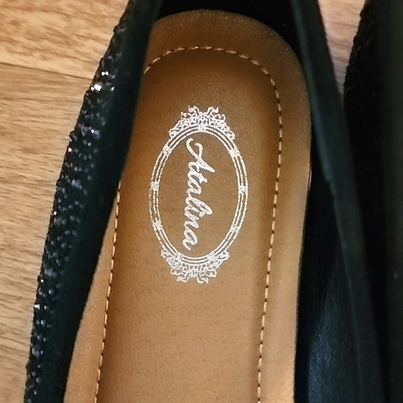 Black Bling Flats - Picture 6 of 8